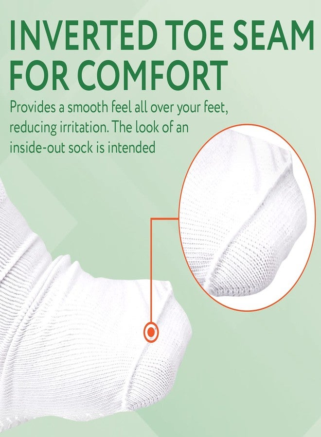 IMPRESA 2 Pairs Extra Wide Socks - White, Calf-High - XXXL - Non-Skid Grip Design & Grip Socks - Stable Cast Cover & Cast Liner - Image 4